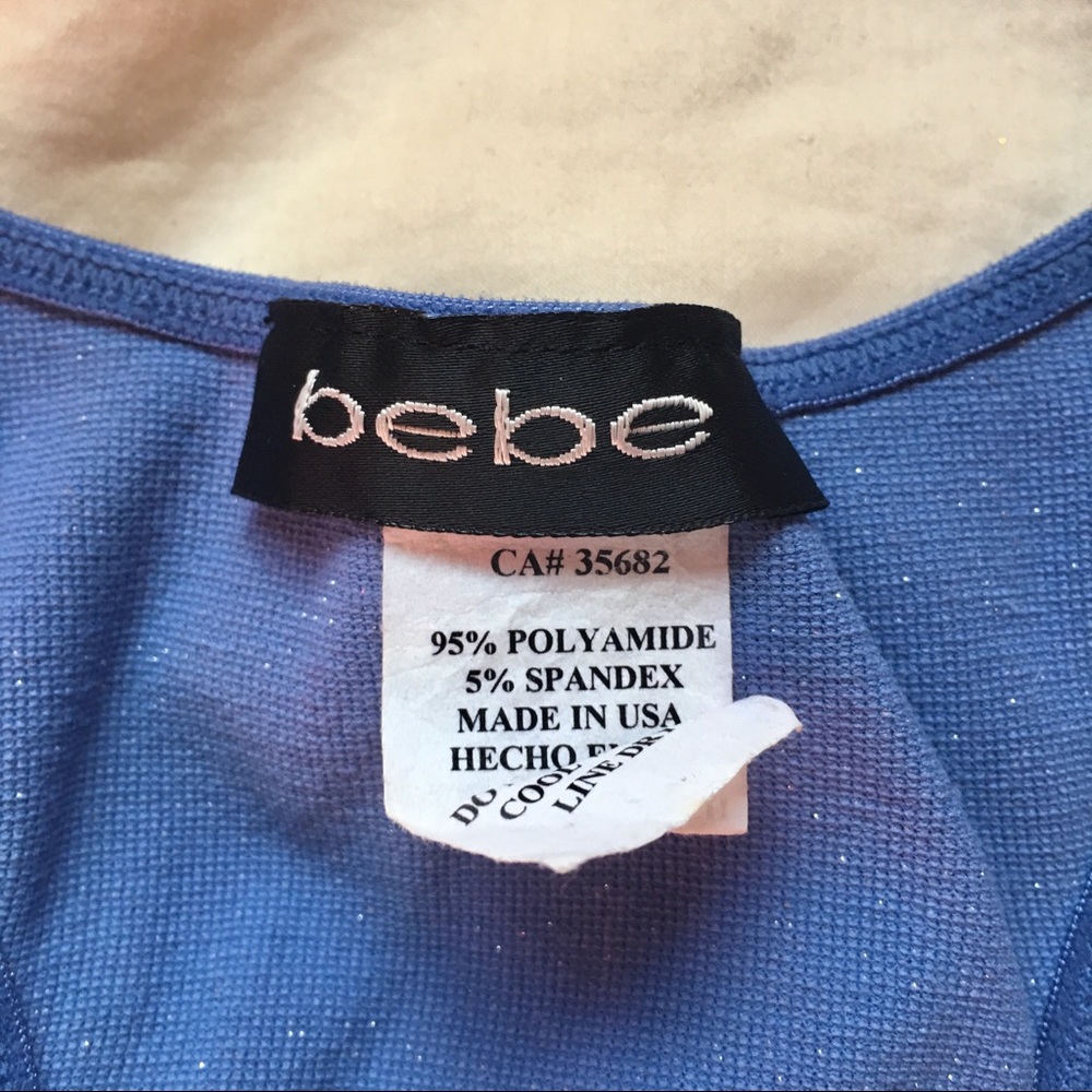 π Metallic Bebe Top π - Picture 3 of 6